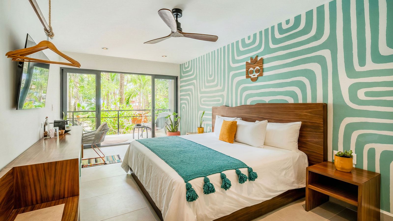 Beachfront room with balcony