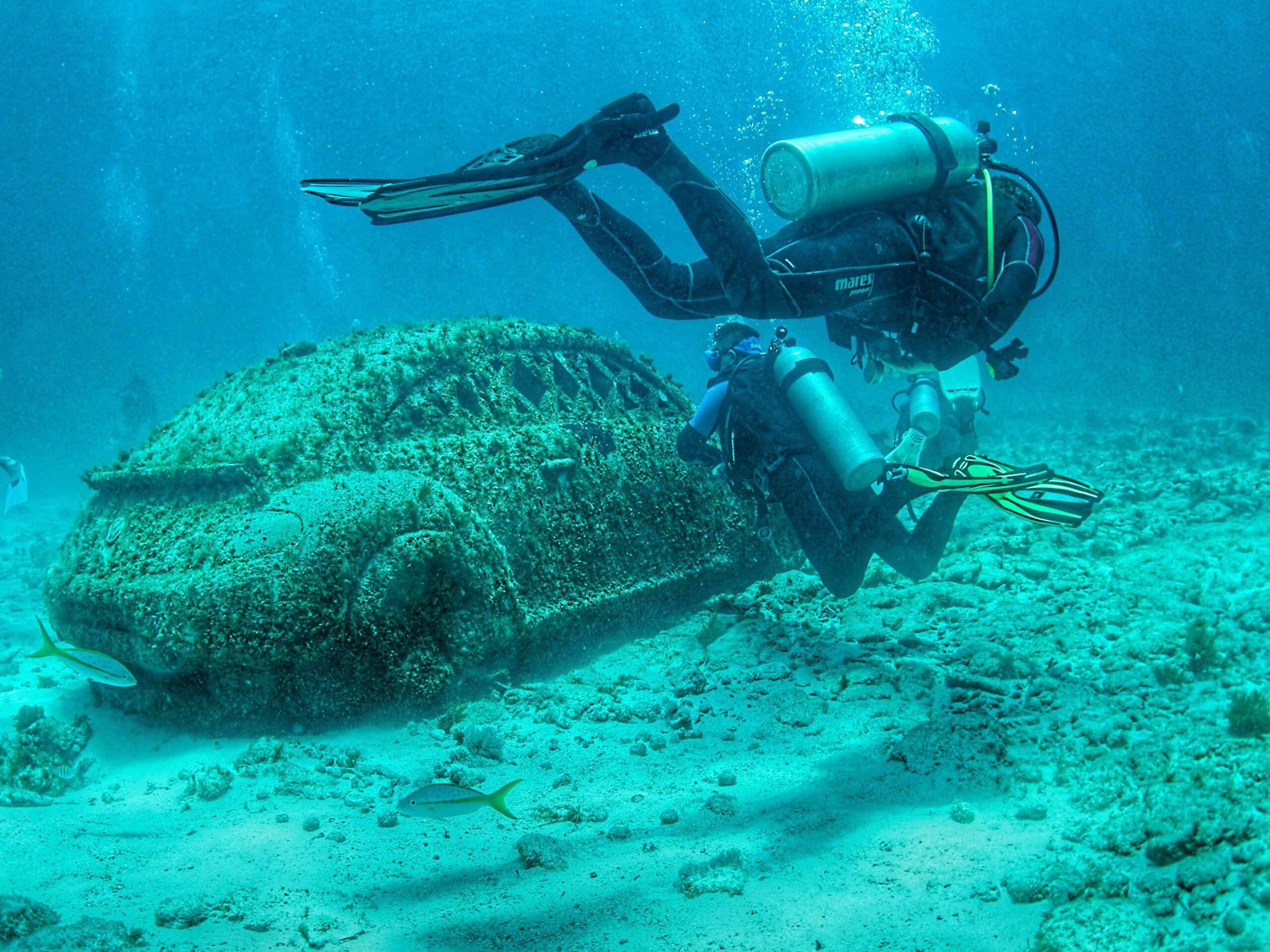 Museum- musa- underwater museum of art- cancun- mayan monkey
