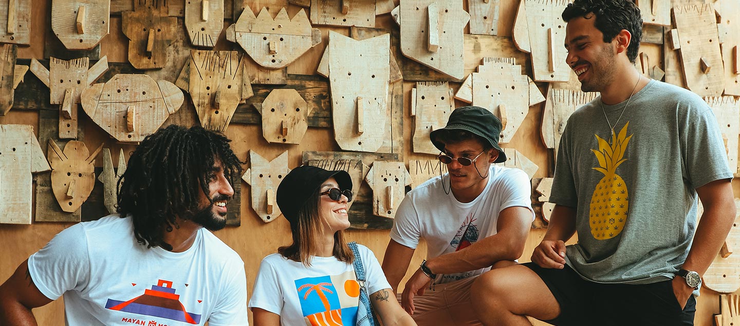 Mayan Monkey Social Hotel — travelers sharing at the hotel
